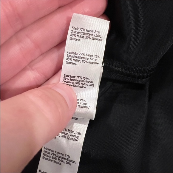 SPANX Black Let's Go Slimming Riveting Ruched One Piece Swimsuit Size 10 B/C - Picture 12 of 12